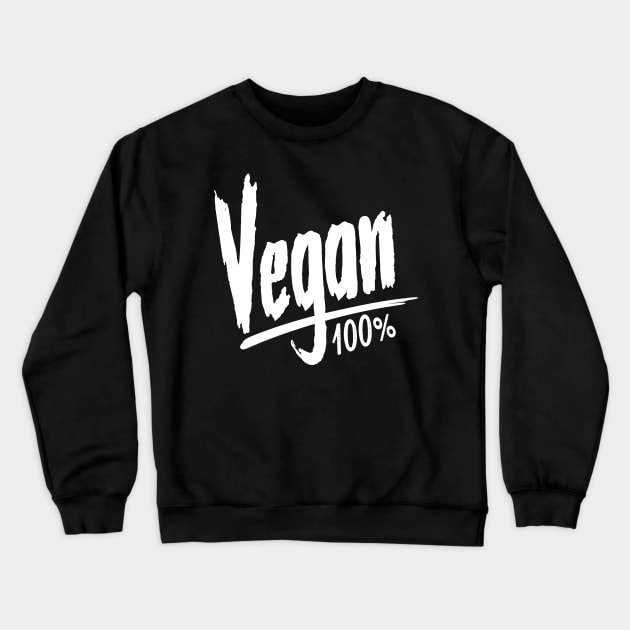 100% VEGAN Crewneck Sweatshirt by janvimar